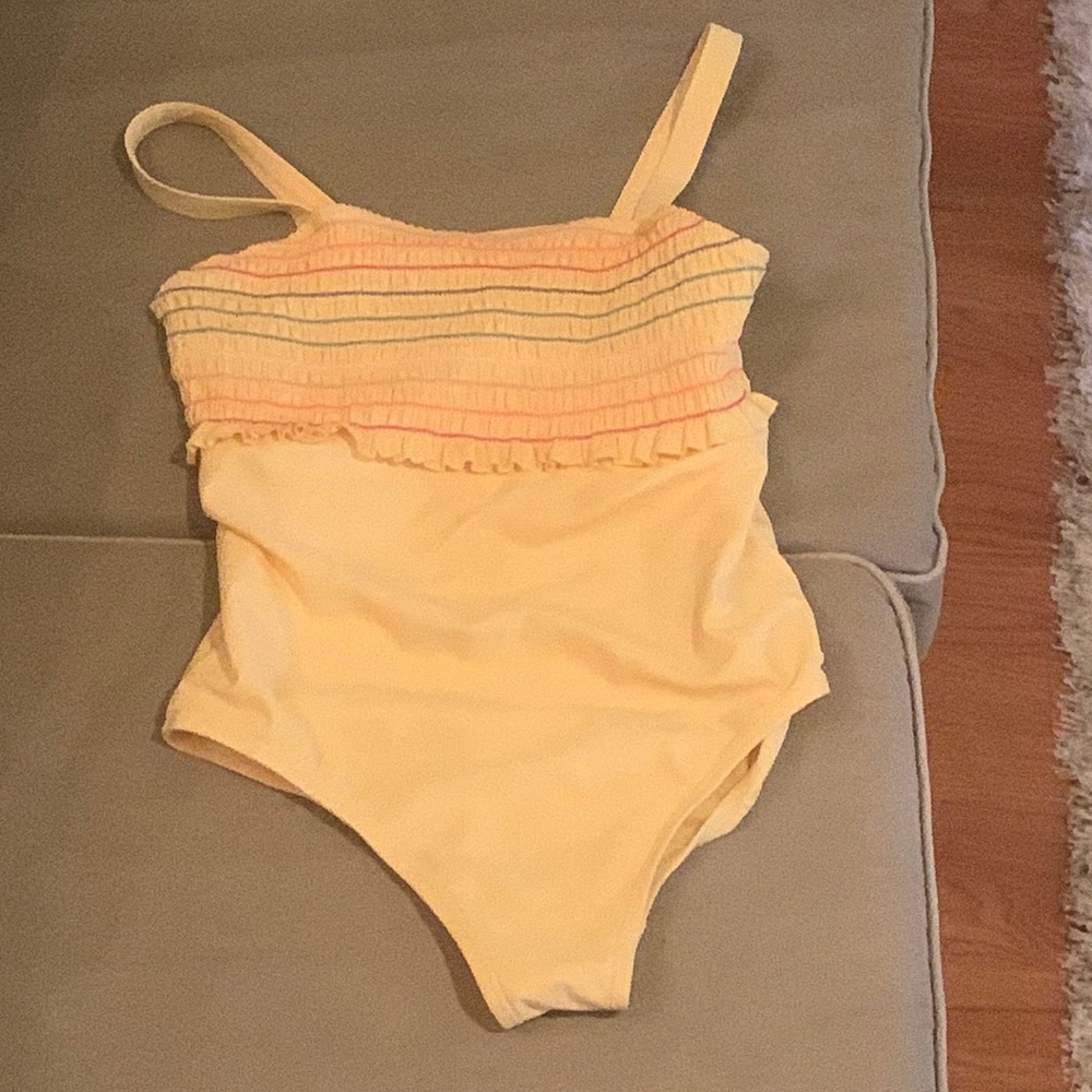 RAINBOW AND YELLOW BATHING SUIT